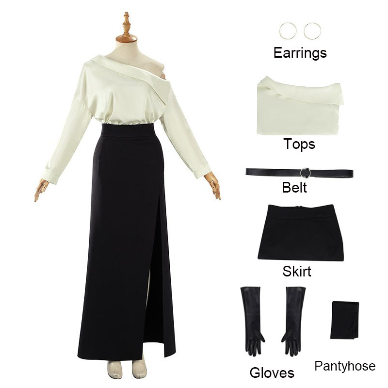 Women Formal Wear With Skirt - ホラーゲームレクイエムグレースコスプレ衣装アニメとゲームエキスポアッシュクロフトフォーマルウェアハロウィンパーティーグレースのステージ衣装