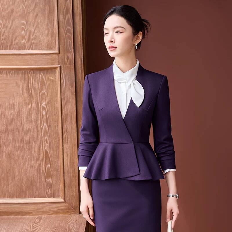 Women Formal Wear For Interview - 高品質生地の女性用フォーマルビジネススーツ、レディースオフィスワークウェア、プロフェッショナルOLキャリア面接用ブレザーパンツセット
