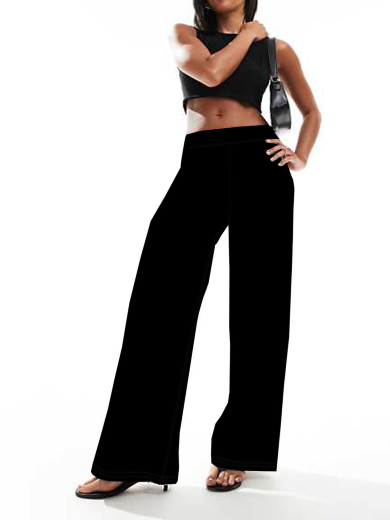 Women Formal Wear For Plus Size - 2024 春と秋のファッションの新しい女性のプラスサイズのビジネスフォーマルウェアと無地のストレートパンツ 9 分パンツ