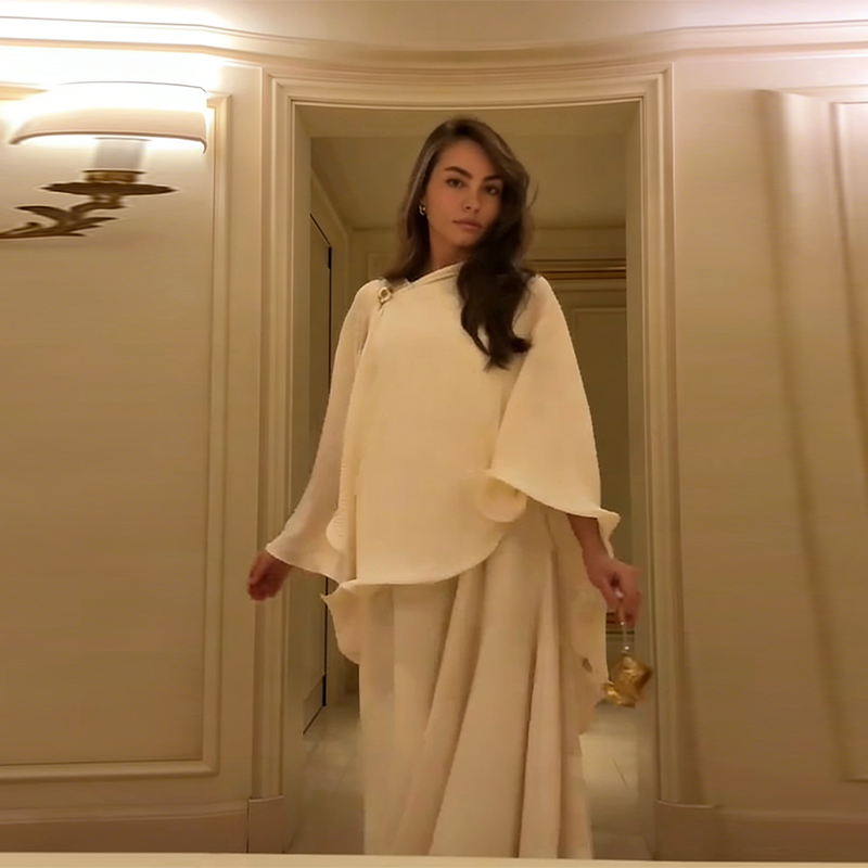 ロマンチックな優雅なショールドレスセットエレガントレトロ優し - Women Formal Wear For Party のレビューと価格