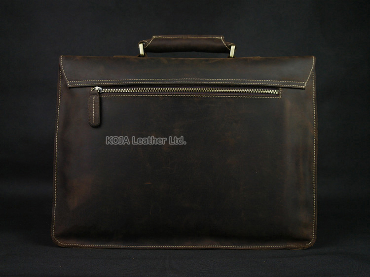 男性用クレイジーホースヴィンテージレザーバッグ,15インチノ - Structured Handbag Work のレビューと価格