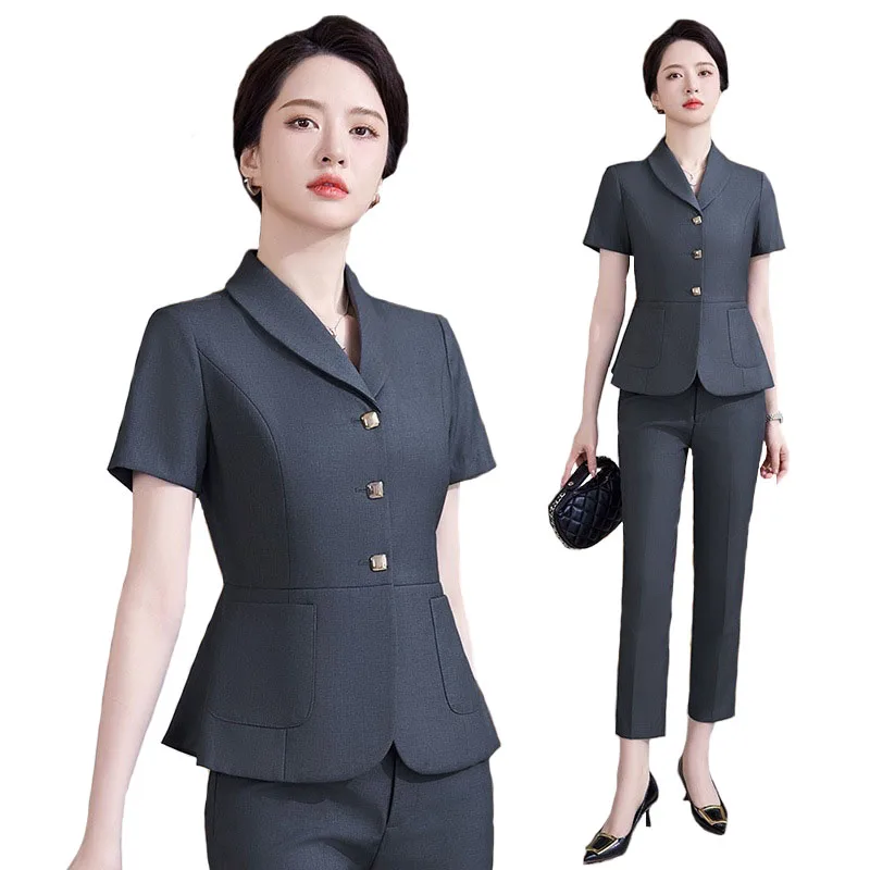 2024年夏 ポップなフォーマルOLスタイル レディース プ - Women Formal Wear For Interview のレビューと価格