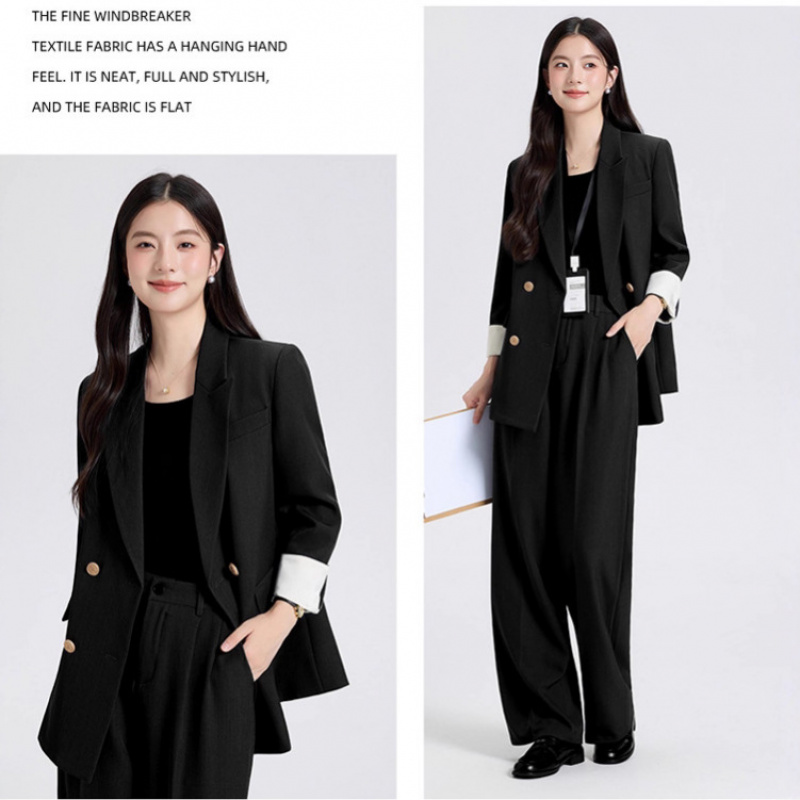 春と秋の女性用スーツセット、大学生の面接用プロフェッショナル - Women Formal Wear For Interview のレビューと価格