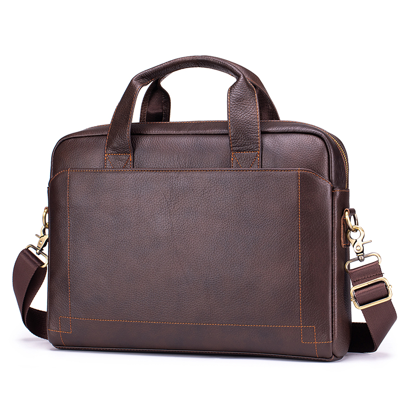 本革メンズビジネスブリーフケース大容量ラップトップバッグ多ポ - Structured Handbag Work のレビューと価格