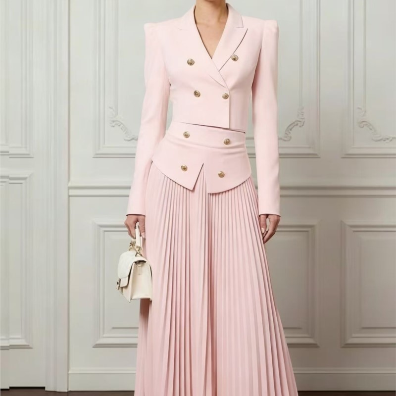 エレガントな気質の2ピースセット、ラペルボタンブレザーコート - Women'S Formal Wear Suits のレビューと価格